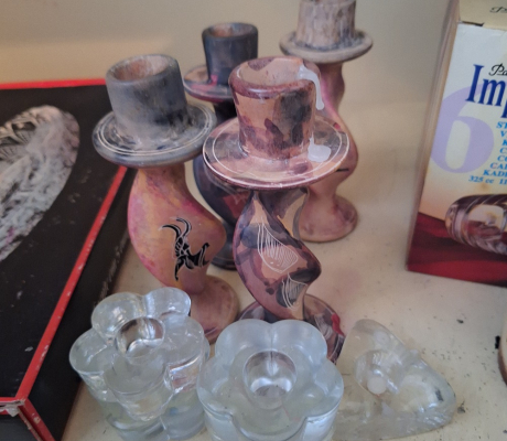 (ALB - 35) CANDLE HOLDERS SET(7)  R30