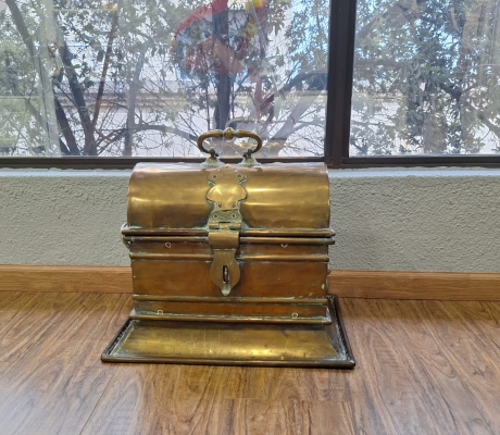 (ALB 25/4 - No:58) - Antique brass kist