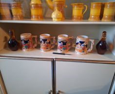 (ALB - 37) VINTAGE GERMAN BEER MUGS  R80