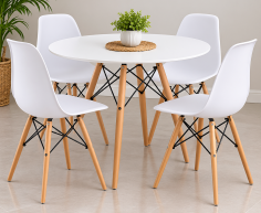 ROUND DINING TABLE WITH 4 CHAIRS WAS R2500 NOW R2000