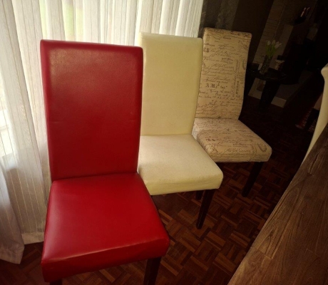 CORICRAFT 8 SEATER DINING ROOM ACACIA WOOD TABLE WITH 8 CHAIRS - R2800 (C BENONI)