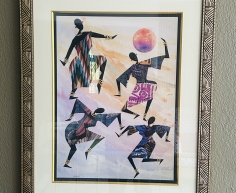(ALB 25/4 - No:8) - African Art Painting 1 (85cm H x 70cm W)